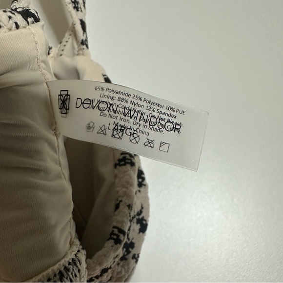 Devon Windsor houndstooth bikini top - Picture 3 of 5